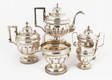 W. A. Lloyd, Philadelphia, Five Piece Sterling Silver Tea Set