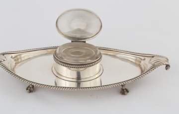 John Schofield, London, Sterling Silver Ink Stand