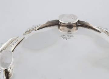 Tiffany & Co. Makers Sterling Silver Centerpiece with Wave Edge Design