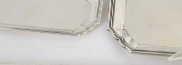 Three Buccellati Sterling Silver Rectangular  Trays