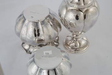 Three Buccellati Sterling Silver Vases