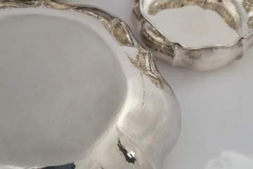 Seven Graduated Buccellati Sterling Silver Hand Hammered Bowls