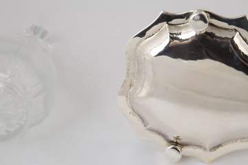 Buccellati Sterling Silver and Cut Glass Cruet Set