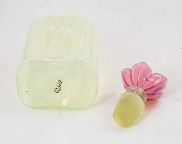 Steuben Opal Ribbed Cologne