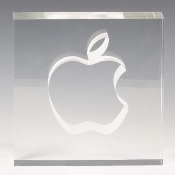 Steuben Limited Edition of Apple Computer Logo