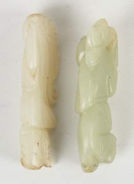 Chinese Carved Jade Court Figures