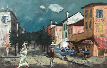 Louis Bosa (Italian, 1905-1981) Cafe Picollo