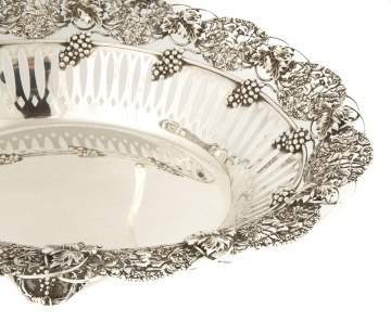Sterling Silver Footed Cake Basket