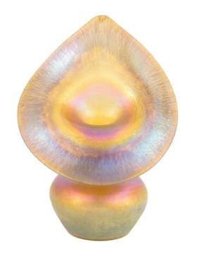 Steuben Aurene Miniature Jack in the Pulpit Vase