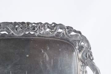 Japanese Sterling Silver Tray