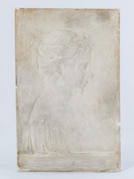 Plaster Cast of Mrs. Carder by Frederick Carder