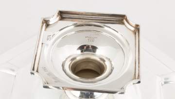 Sterling Silver Compote with Hand Chased Border