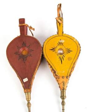 Two Paint Decorated Bellows