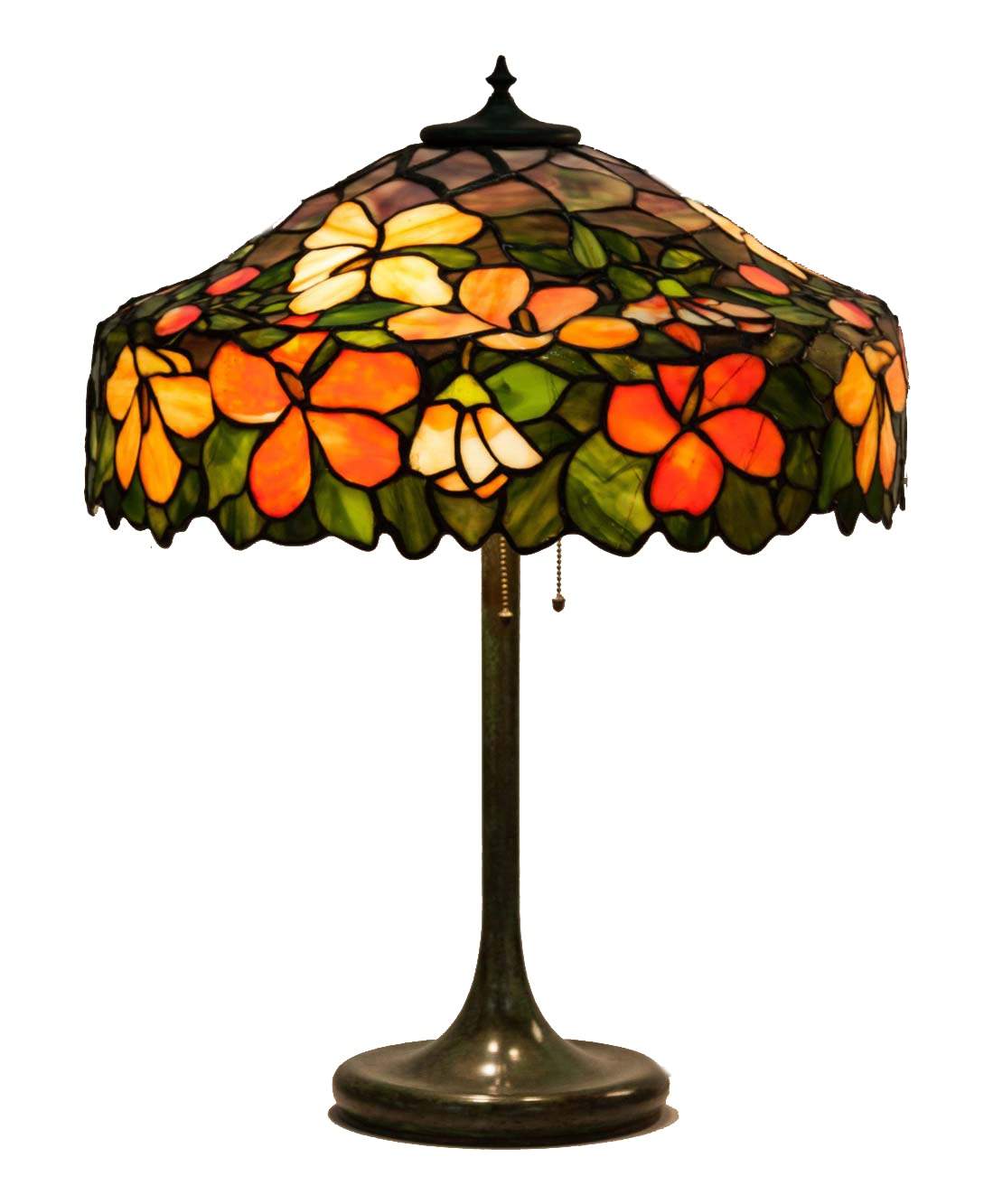 Leaded Glass Table Lamp Cottone Auctions