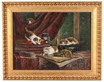 Cornelis Raaphorst (Dutch, 1875-1954) "Cats" 