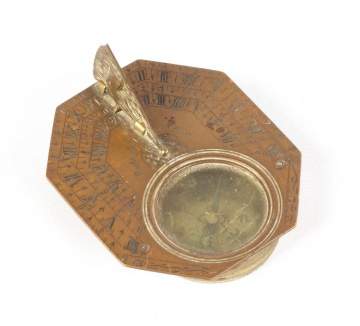 Brass Pocket Sundial