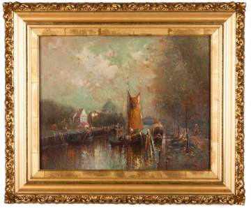 E. Landseer Harris, Canal Scene