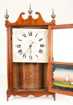 Norris Worth Pillar & Scroll Shelf Clock