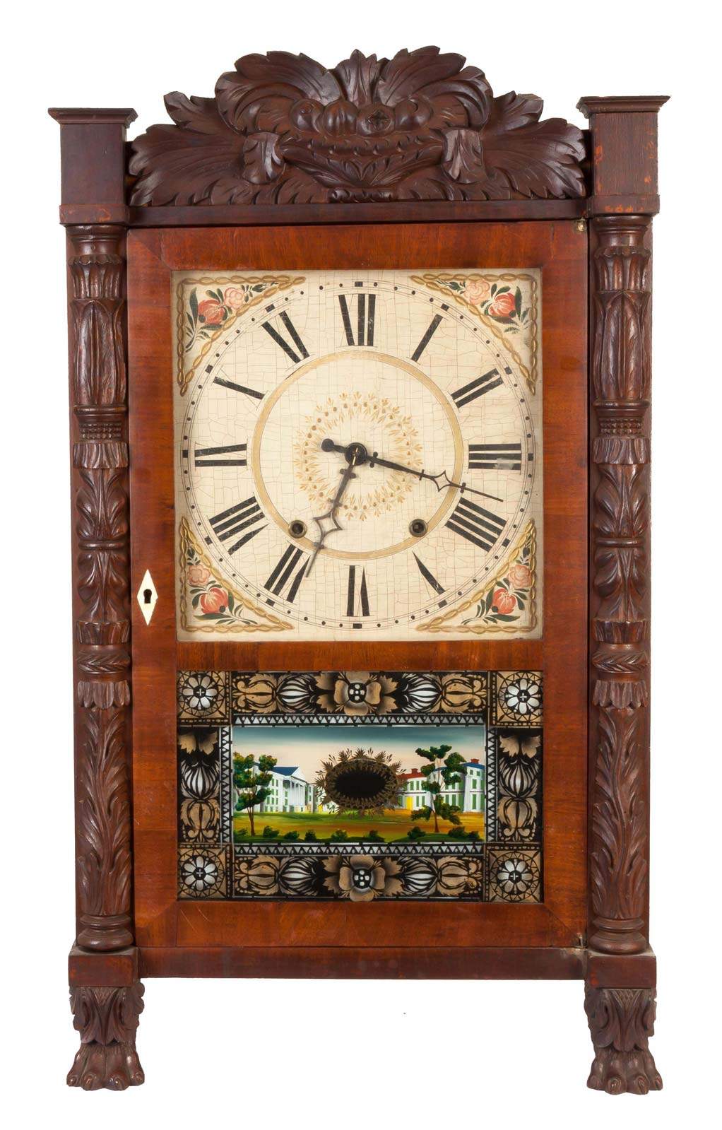 Eli Terry, Watertown, CT, Carved Column Shelf Clock Cottone Auctions