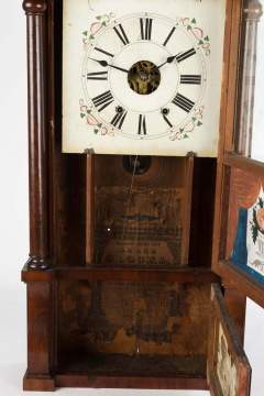 Elisha Manross Triple Decker Shelf Clock