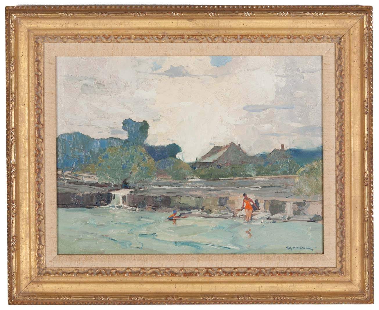 Roy Mason (American, 18861972) Beach Scene Cottone Auctions
