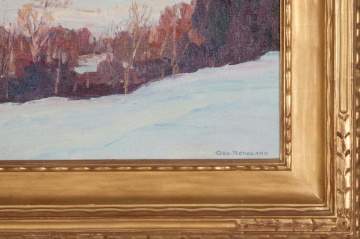 George Renouard (American, 1884-1954) "Winter in the Catskills" 1925.