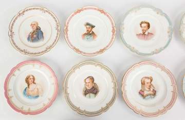 Group of Sevres Artist Signed Plates