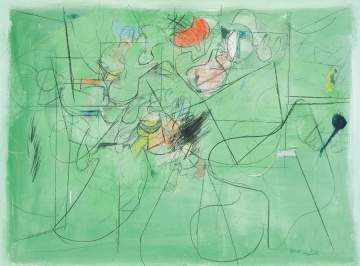 Two Henry Botkin (American, 1896-1983) Mixed Media  Paintings