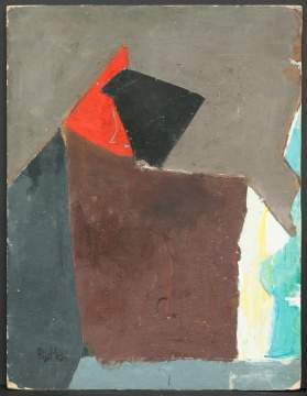 Two Henry Botkin (American, 1896-1983) Mixed Media  Paintings