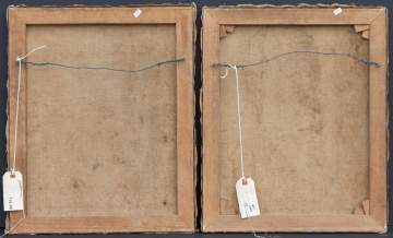 Two J.F. Mueller (American, 20th Century) Portrait  Paintings