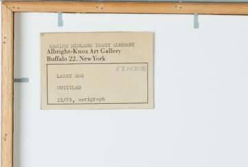 Larry Zox (American, 1937-2006) "Series VI"