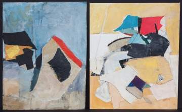 Two Henry Botkin (American, 1896-1983) Mixed Media  Paintings