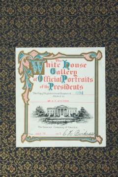 The White House Gallery of Official Portraits of   the Presidents. (New York and Washington: Gravure   Company of America, 1901)