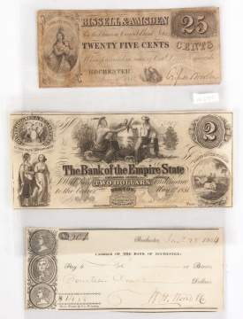 Group of Early Bank Notes
