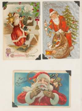 Group of Vintage Christmas Postcards