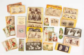Group of Vintage Stereography & Advertisements
