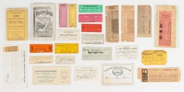 Vintage United States Railroad Ticket Stubs &   Pamphlets