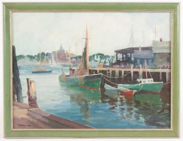 Clifford Ulp (American, 1885–1958) Gloucester   Harbor