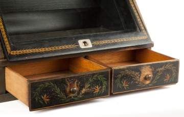 Pennsylvania Dutch Style Painted Display Cabinet