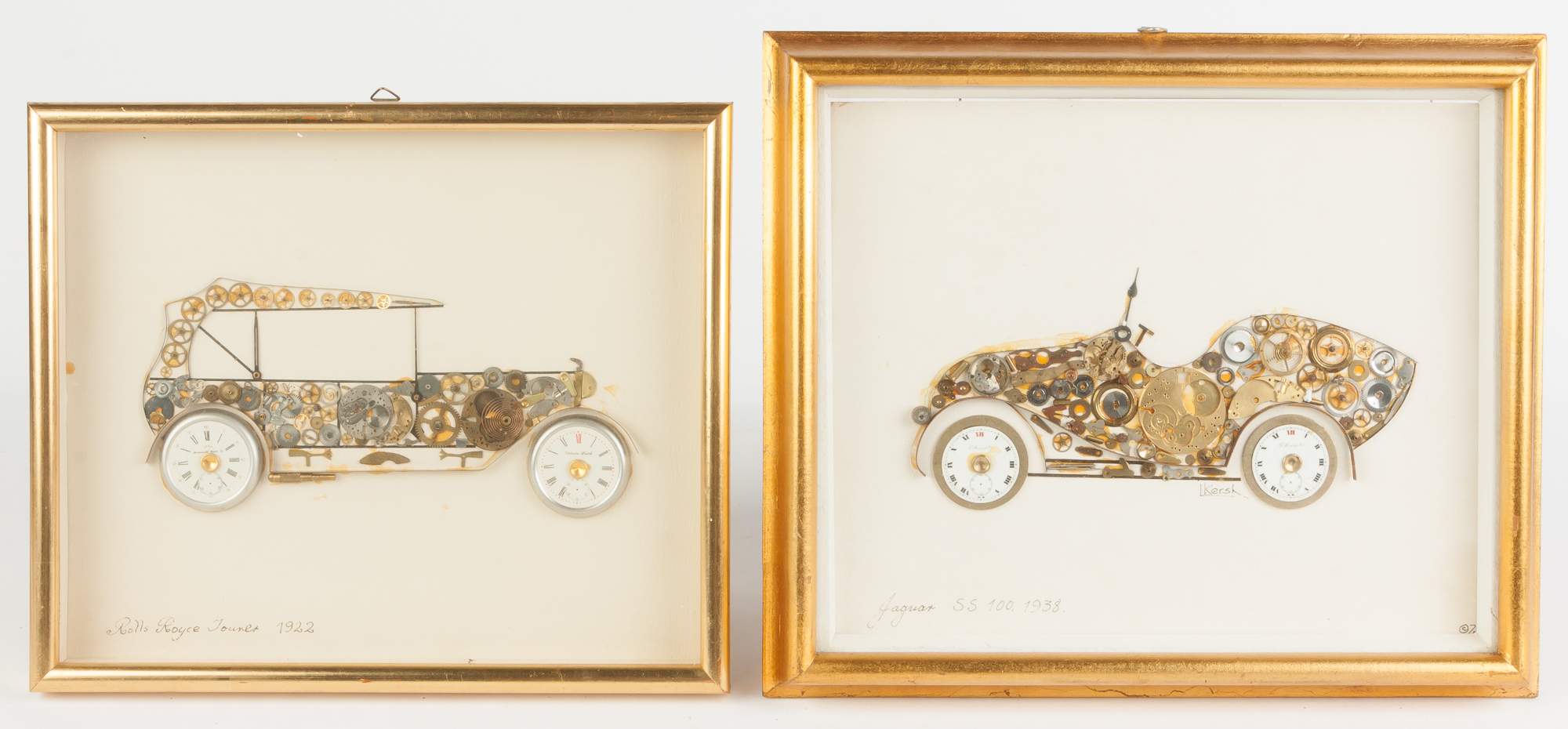 Two L. Kersh, London Horological Collages | Cottone Auctions