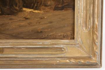 Adrianus Johannes Groenewegen (Dutch, 1874-1963)   Man with Spinning Wheel