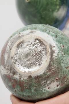 Nancy Jurs (American, b. 1941) Raku Studio Pottery