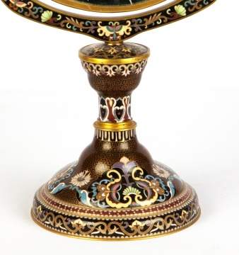 Chinese Cloisonné Table Mirror