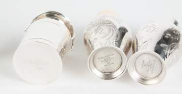 Pair of Tiffany & Co. Sterling Salt/Pepper Shakers   and Links, London Silver Creamers