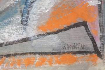 John von Wicht (American, 1888-1970) Mixed Media  on paper