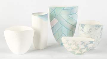 Sasha Wardell (Born 1956) Five Vases