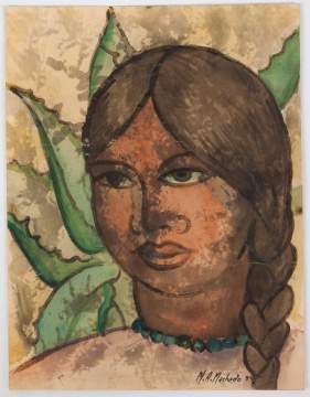 M. A. Machado "Head of a Girl", 1935