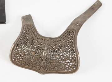 African Dagger and Breast Plate, Possibly Kuba