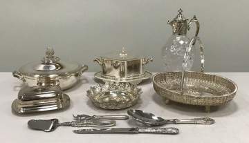 Group of Silver Plate Service Pieces