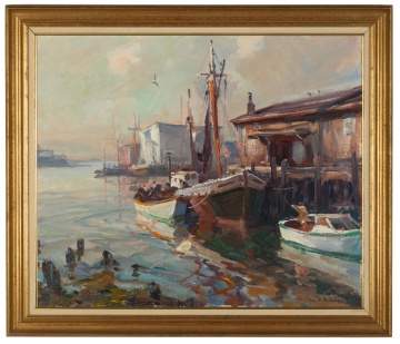 Emile A. Gruppe (American, 1896-1978) Gloucester Harbor